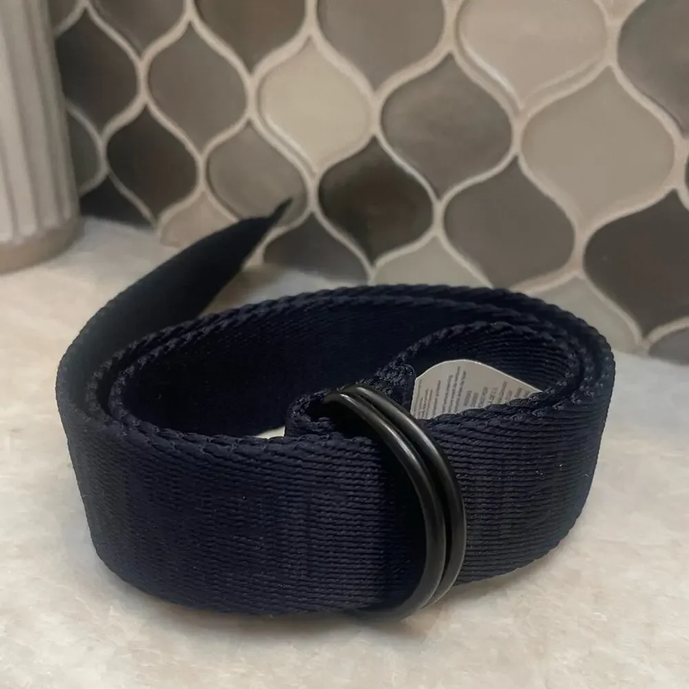 Mens Calvin Klein Jeans Navy Blue Canvas Belt W32